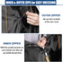 Mobility Scooter Rain Cover, Waterproof 420D Oxford & EVA Fabric Poncho for Electric Vehicle, Outdoor Wheelchair Suit