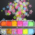 LoveOurHome Nail Glitters Sequins Set, Mixed Shaped Holographic Glitter Flakes for Makeup Crafts and Nail Decorations