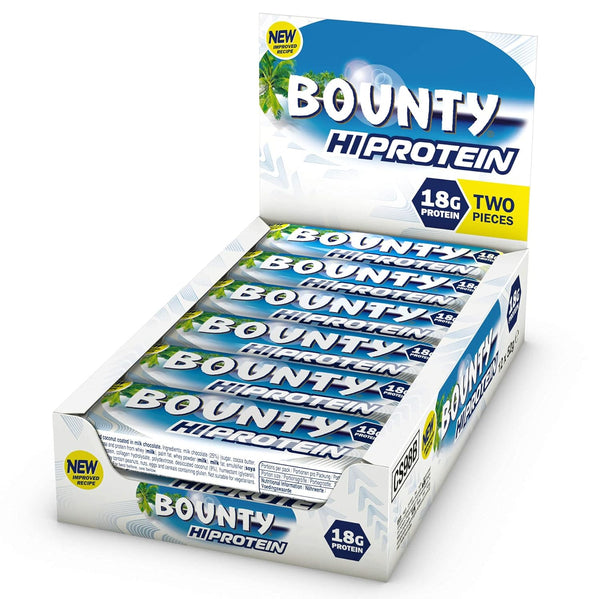 BOUNTY HI-PROTEIN BAR Coconut, 12x52g for Healthy Snacking