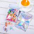 Blulu 100 Pieces Resealable Foil Proof Bags, Iridescent Scent Proof Flat Pouch Clear Smell Sealable Packing Bags for