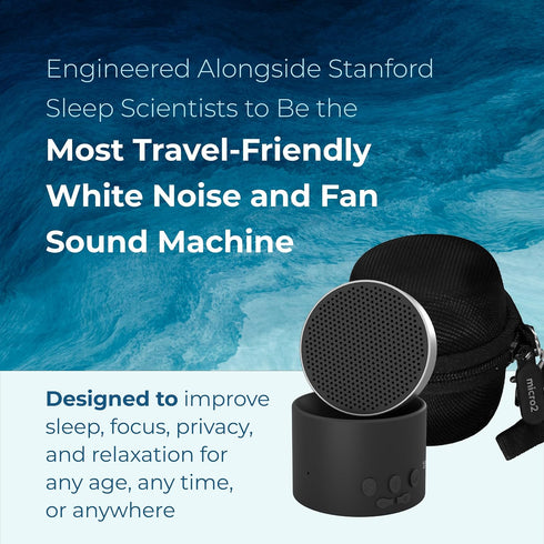 Micro2 Settings Adaptive Sound Technologies LectroFan - Sound Machine for Sleep - Built-in Microphone - Noise-Masking