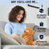 Brown Highland Cow Microwavable Heating Pad - Cute Soft Cozy Plush Heatable Pillow for Women & Kids - Kawaii Hot & Cold