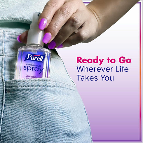 Pack, 2 oz (Pack 6) 2026-04-ECMP PURELL Hand Sanitizer Spray, Infused with Essential Oils, Scented Variety fl
