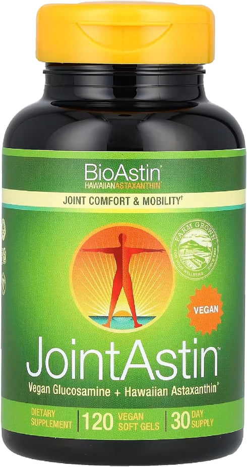 Nutrex Hawaii JointAstin - 12 mg, 120 Softgels - Joint Support Supplement with Glucosamine & BioAstin