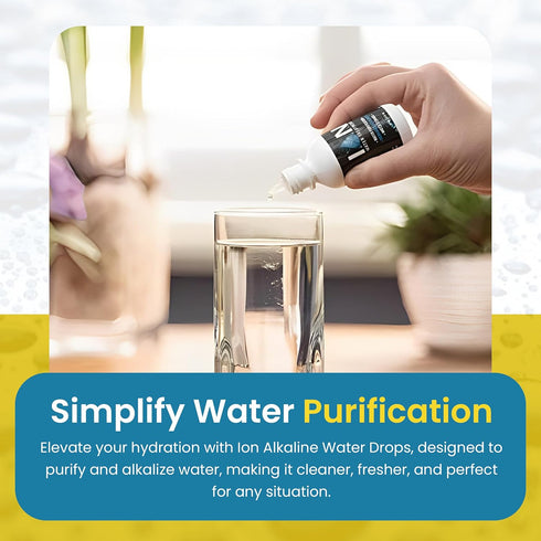 Ion Alkaline Water Drops, PH Booster & Water Treatment Drops