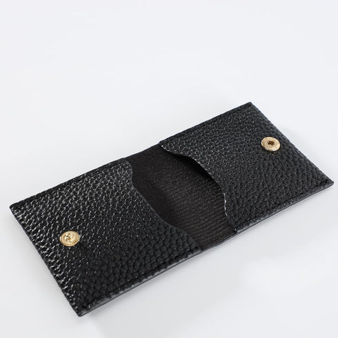 Stylish PU Leather Condom Holder - Black Mini Purse for Men