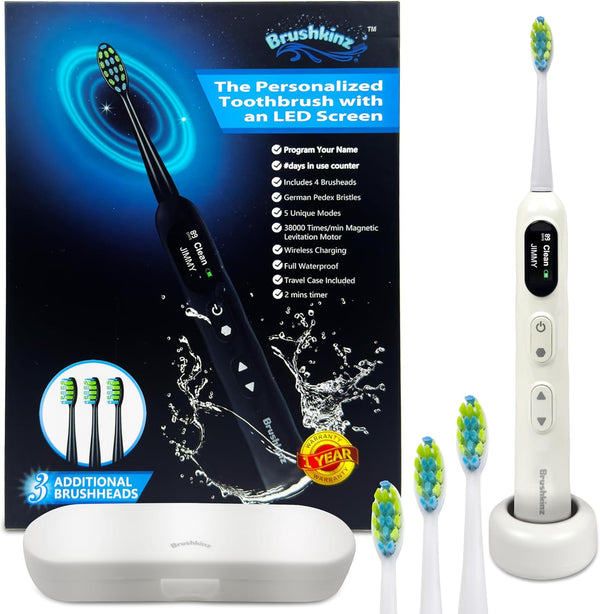 Electric Toothbrush for Adults, Battery Operated Rechargeable Sonic Toothbrush, Travel Tooth Brush