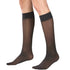 Truform Sheer Compression Stockings, Women's Knee High Length, 8-15 mmHg, 20 Denier, Black, Large