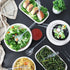 Set (12), 10' 6.5' HD Disposable Serving Utensils Spoons, Tongs, Clear