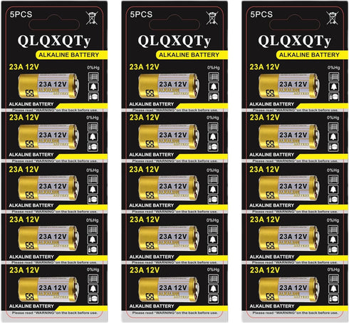 QLQXQTy 15pack A23 23A 23AE Alkaline Battery 12V