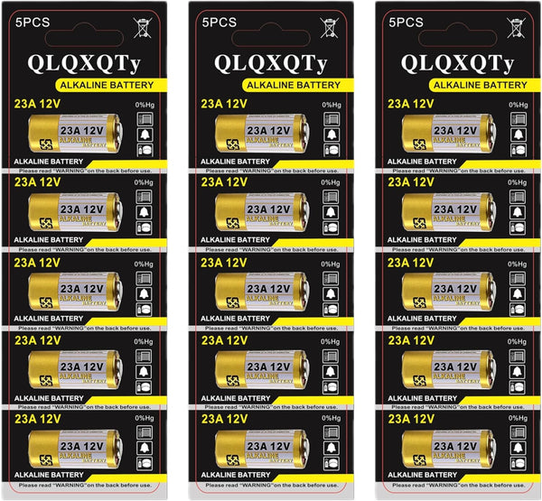 QLQXQTy 15pack A23 23A 23AE Alkaline Battery 12V