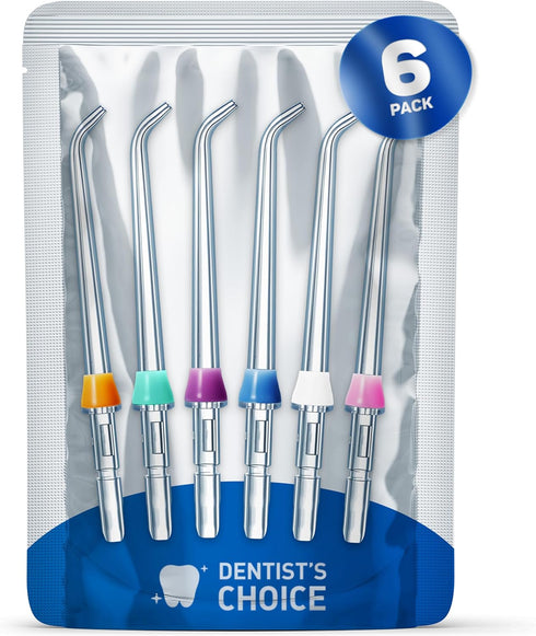 Water Flosser Replacement Tips for Waterpik - 6 Classic Jet Tips Replacement Heads