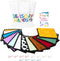 Textured Sensory Mats for Special Needs Kids, 8" Colorful Fidgeting Tactile Toys for Learning & Play, 12 Pack with Hooks