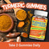 Turmeric Curcumin Gummies 500mg with Ginger Root, Black Pepper Extract, Antioxidant Support, 60 Count
