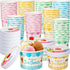 Jingmore 48 Pcs 12oz Paper Ice Cream Cups with Lids, Ice Cream Containers