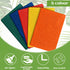 Hoolerry 100 Pcs Heavy Duty Scouring Pads: Non Scratch Household Scrub Pads for Reusable Pan Cleaning