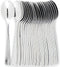 Plastic Cutlery Silverware, Extra Heavyweight Disposable Flatware, Full Size Plastic Spoons, 24 Pack