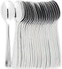 Plastic Cutlery Silverware, Extra Heavyweight Disposable Flatware, Full Size Plastic Spoons, 24 Pack