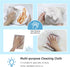 Microfiber Cleaning Cloths, 10 Pcs, 12×16 inch, Lint Free, No Odor, Beige Fish Scale Towels for Cars, Glass, Kitchen