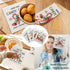 LARTSFRO 4 Pack Christmas Gingerbread Gifts Swedish Dishcloths for Kitchen, Vintage Swedish Dish Cloths for Gingerbread