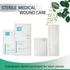QICHUANG 4X14 Inches 25 Pack,Medical (4X14INCHES-C25) Extra Large Sterile Adhesive Island Wound Dressing Bandages - Non