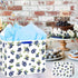 JORHANCE Blueberry Gift Bags with Wrapping Paper & Birthday Card - Large Bag for A Berry Sweet Baby Is On The Way