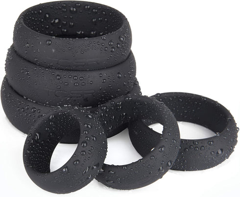 TCSR 6-Piece Set Medical Grade Silicone Cock Ring - Enhance Your Experience