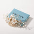 SWEETV Handmade Wedding Hair Comb, Flower Bridal Hair Clip, Hair Accessories for Bridal Hair