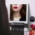 TASALON Unbreakable Hand Mirror, Silver Rectangular Tabletop Mount, ABS Frame, Handheld Mirror for Barber, Salon, Makeup