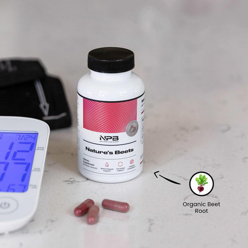 Nature's Pure Blend Organic Beets Capsule, Support Blood Flow, Blood Pressure & Heart Health, Energy Booster