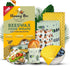 Trifecta Living Co. Set of 7 Versatile Beeswax Wraps, Durable Fresh Food Keeper, Unique Designs for Zero-Waste Kitchen
