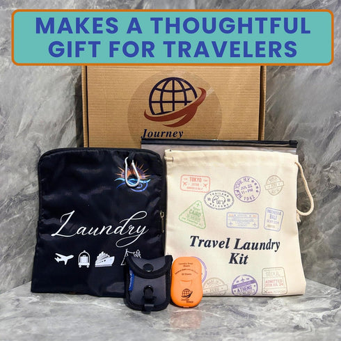 Set Travel Laundry Detergent Sheets Gift - Travel Detergent Sheets, Travel Clothesline, Foldable Laundry Bag