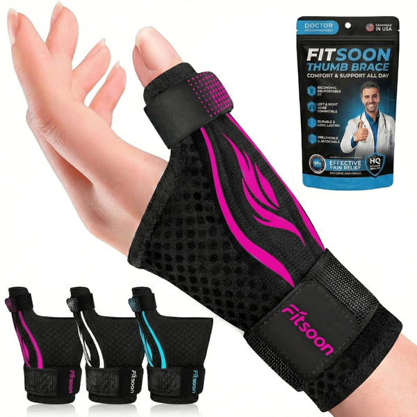 Thumb Support Brace | Upgraded Thumb Spica Splint Stabilizer Pain Relief Night