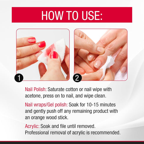 Super Nail Pure Acetone, 4 Fl Oz