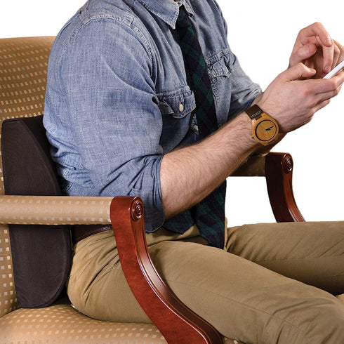 Posture,14 13 5,Contoured DMI Lumbar Support Pillow for Chair to Assist with Back Support with Removable Washable Cover
