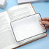 LIQWEI 4Pcs 3X 5X Page Magnifying Sheet Clear Lightweight Magnifier Flat Plastic Optical Fresnel Lens Handy Card Size