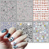 Cute Cow Nail Art Stickers, 3D Self-Adhesive Cartoon Cow Nail Decals for Women Girls Manicure Tips DIY Animal Art