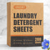 LANSIRY 200 Laundry Detergent Sheets - Loads Fresh Linen Scent Washing Strips, Compact Lightweight Liquidless