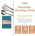 Reusable Cleaning Cloth, 2 Pack, Super Absorbent, Washable Kitchen Towels, 14x10”