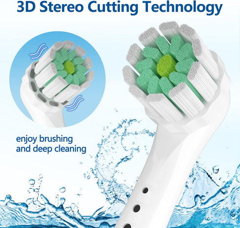 Compitable with Oral B Replacement Brush Heads for Electric Toothbrush Heads Replacement Ultra Soft Bristle for Sensitive Gum Care Toothbrush Heads