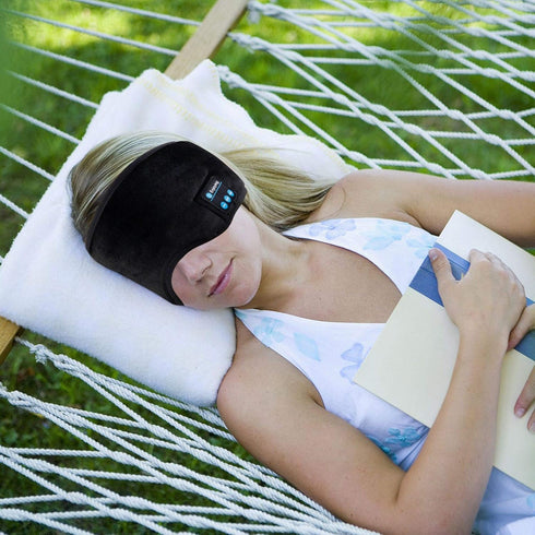 Sleep Headphones Bluetooth Eye Mask, Joseche Wireless Bluetooth 5.2, Handsfree Sleeping Mask with Built-in Speakers