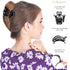 RC ROCHE ORNAMENT 6 Pcs Women's Premium Plastic Curve Claw Jaw Clips - Anti Slip Hair Barrettes