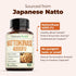 Nattokinase Supplement, 4000 FU, 60 Capsules - Japanese Natto Superfood for Balanced Circulation & Heart Health