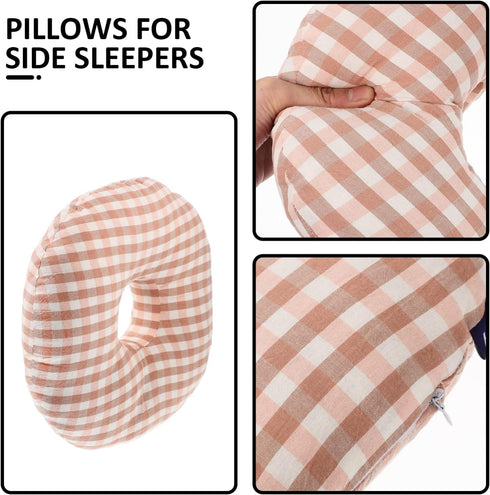 PRETYZOOM Ear Hole Pillow for Side Sleeping Portable Nursing Ear Pillow Comfortable Support for Elderly and Patients