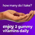 Gummy 30 60 Count Vitafusion Iron Vitamin Supplement, Supports Red Blood Cell Production*, Guava Hibiscus Flavor