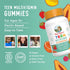 Gummies D3, B6, B12, Immunity 60 Count MaryRuth's Multivitamin for Teens | Vitamin A, C, E, Zinc, Iodine, Biotin | |