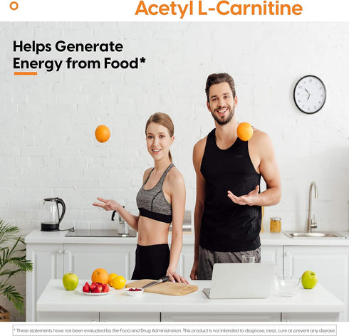 Doctor's Best Acetyl L-Carnitine, Non-GMO, Vegan, Gluten Free, Boosts Energy Production