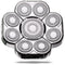 Magnetic Replacement Blades for Head Shaver - Head Shaver Replacement Heads (Silver)