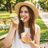 Jingmore 40 Count (8 oz) Paper Ice Cream Cups with Clear Dome Lids Disposable Dessert Cups Bulk Dessert Bowls Sundae