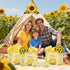 Innovoscape Sunflower Gift Bag Yellow Sunflower Gift Wrapping Bag with Tissue Papers and Card Party Favor Decorations